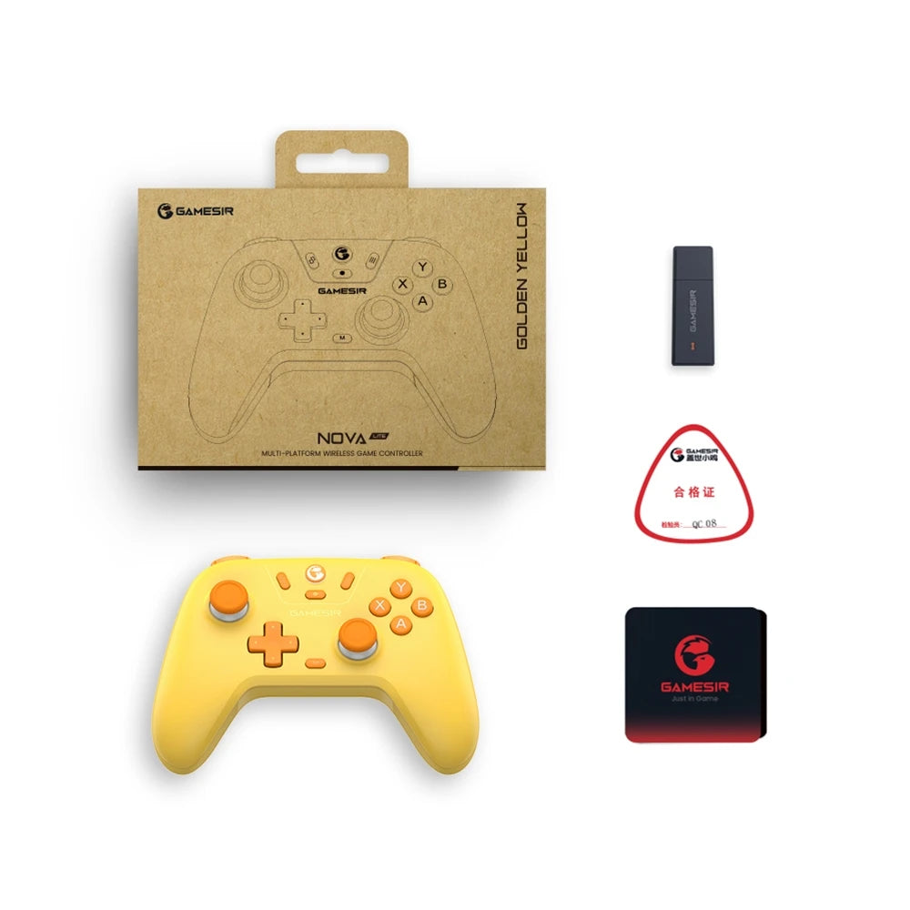 Controle Gamer GameSir Nova Lite Sem Fio – Bluetooth, Hall Effect | Switch, Android, iOS, PC e Steam