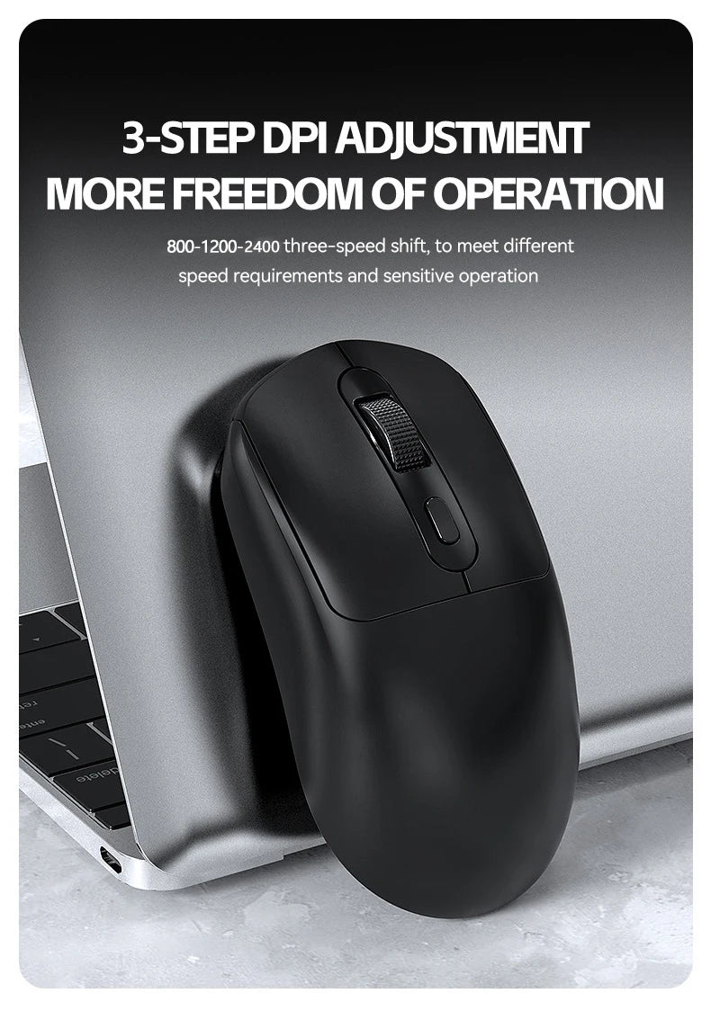Mouse Gamer Sem Fio Warvank X8 – Bateria 500mAh, Recarga TYPE-C | Notebook e Desktop