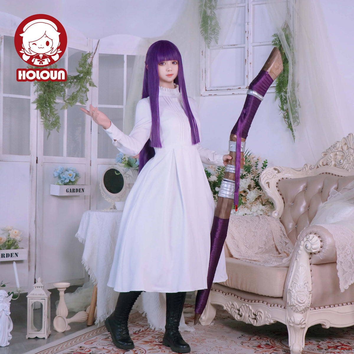 Fantasia Fern Cosplay – Frieren: Além da Jornada | Vestido, Capa e Peruca