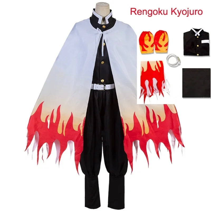 Fantasia Cosplay Rengoku Kyojuro – Demon Slayer / Kimetsu no Yaiba | Adulto e Infantil