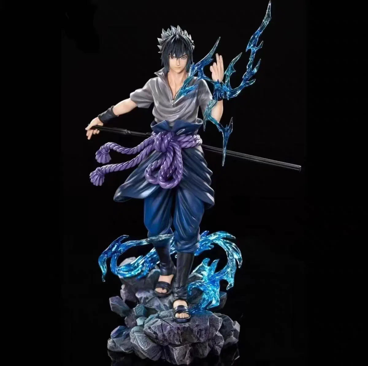 Boneco Colecionável Naruto 23cm Bandai – Uzumaki Naruto e Uchiha Sasuke | Estátua PVC, Enfeite de Mesa