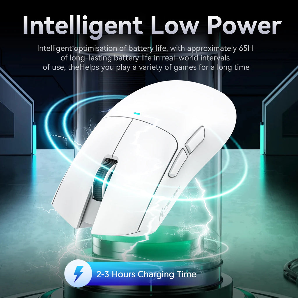 Mouse Gamer Attack Shark X11 Sem Fio Bluetooth 3 Modos – RGB, PAW3311, Carregamento Magnético