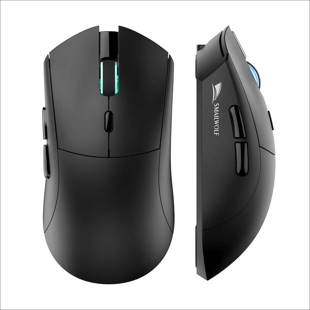Mouse Gamer Sem Fio SMAILWOLF RS7 Bluetooth – 20000 DPI, PAW3311, Macro | Notebook e Desktop