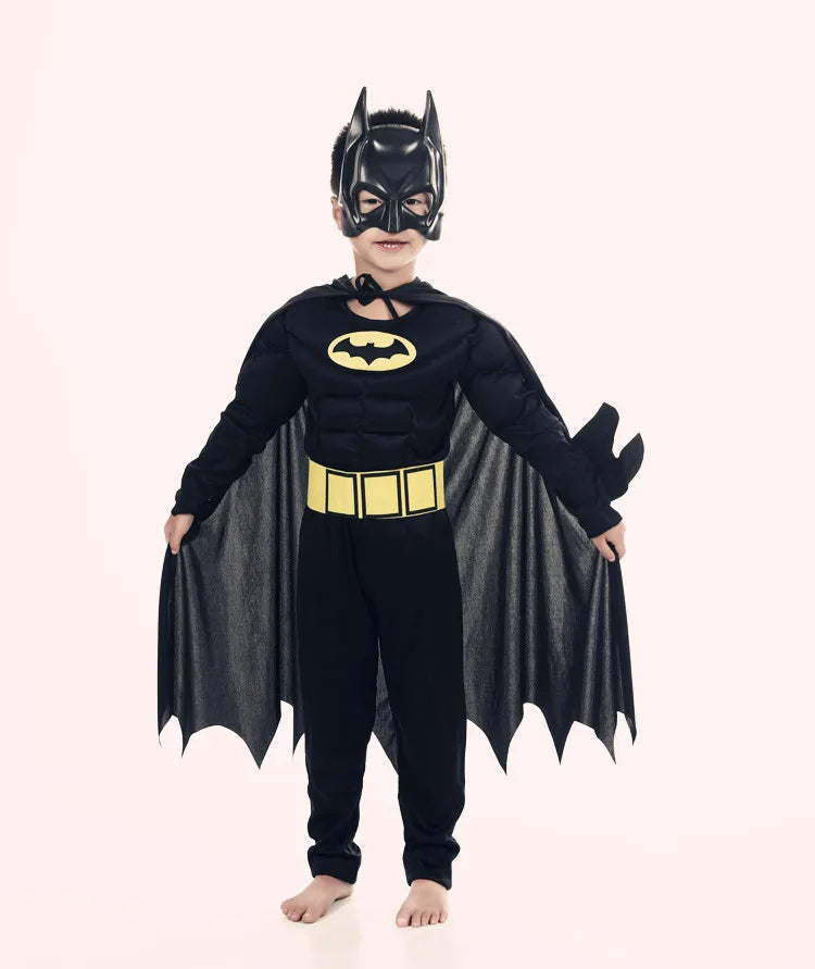 Fantasia Infantil Morcego Super-Herói – Macacão Halloween para Meninos