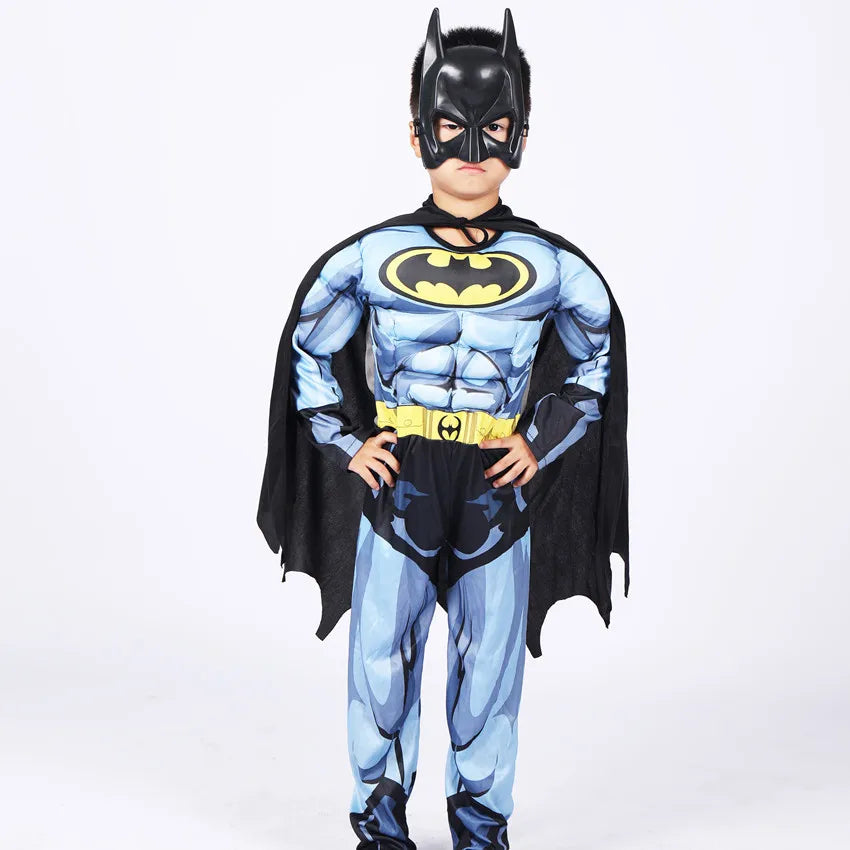 Fantasia Infantil Morcego Super-Herói – Macacão Halloween para Meninos