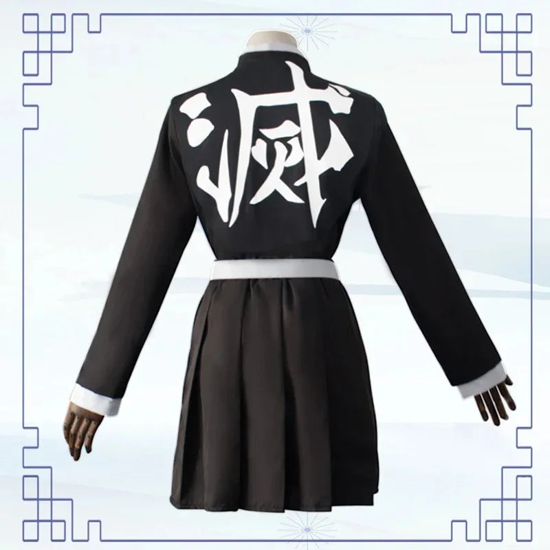 Fantasia Kanroji Mitsuri Cosplay Kit Tattoo – Demon Slayer | Kimono Haori com Peruca
