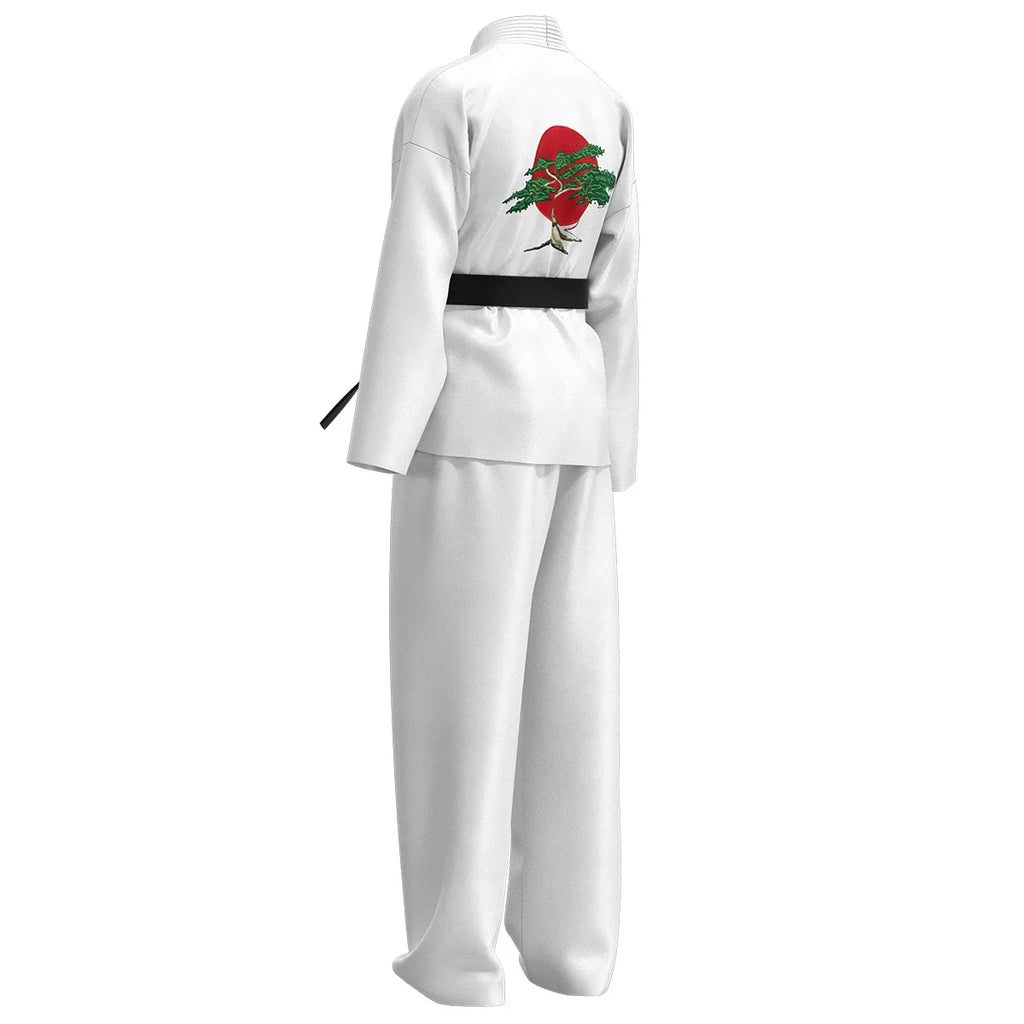 Fantasia Cobra Kai Cosplay – Karatê | Kimono Preto ou Branco para Crianças e Adultos