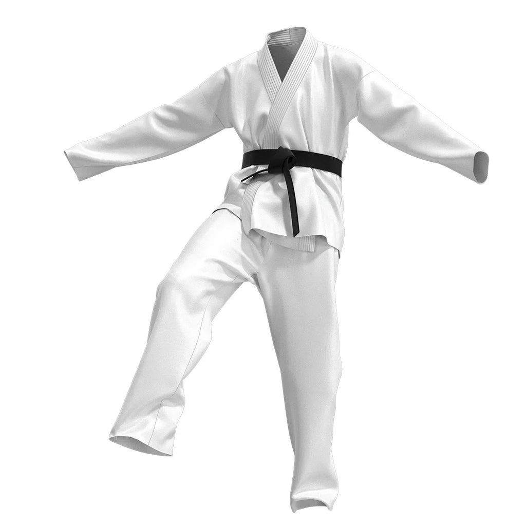 Fantasia Cobra Kai Cosplay – Karatê | Kimono Preto ou Branco para Crianças e Adultos