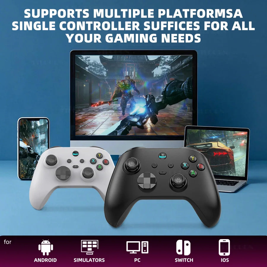 Controle Gamer VILCORN G6 Sem Fio Bluetooth – Joystick Hall Effect | iOS, Android, PC e Switch