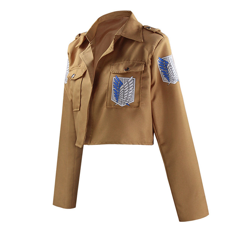 Fantasia Attack on Titan – Levi, Mikasa, Eren ou Hange | Kit Completo com Peruca