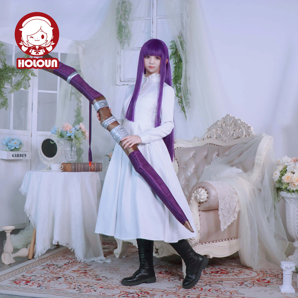 Fantasia Fern Cosplay – Frieren: Além da Jornada | Vestido, Capa e Peruca