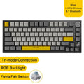 Teclado Mecânico Sem Fio AJAZZ AK820 Pro – Bluetooth 5.1, 2.4G, USB-C, RGB, Hot Swap, Gasket Mount