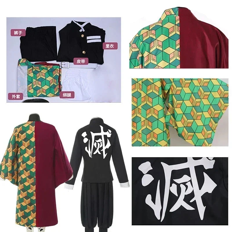Fantasia Tomioka Giyuu Cosplay – Demon Slayer | Uniforme Completo para Crianças e Adultos