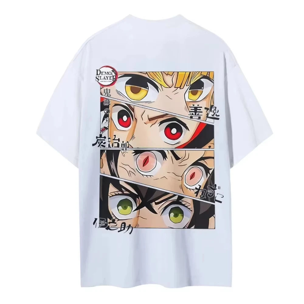 Camiseta Infantil Demon Slayer – Tanjiro Kamado | Manga Curta, Unissex, Tamanhos 100–160
