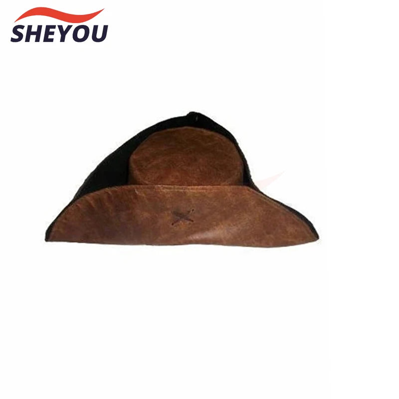 Peruca Jack Sparrow Cosplay – Piratas do Caribe | Cabelo Sintético + Chapéu para Halloween