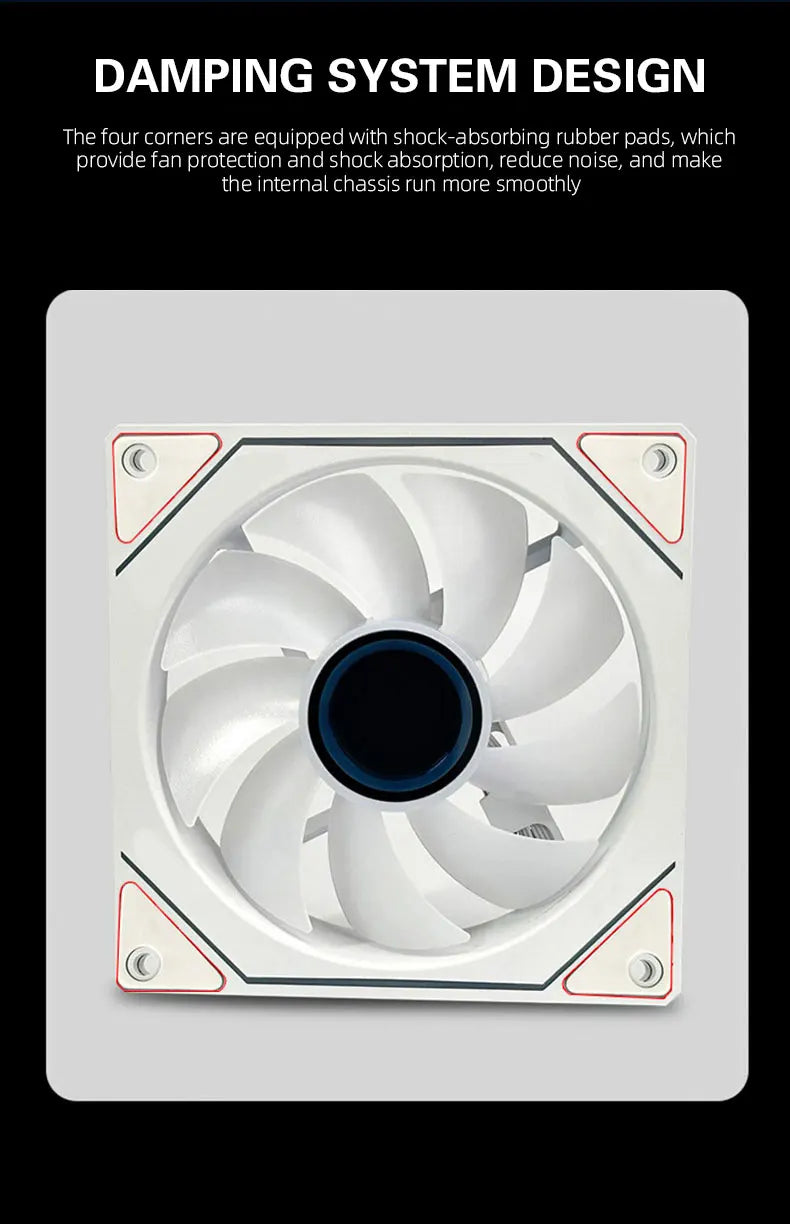 Cooler Fan PRISM 4 PRO ARGB 120mm para Gabinete – 4 Pinos PWM, Silencioso, Efeito Espelho