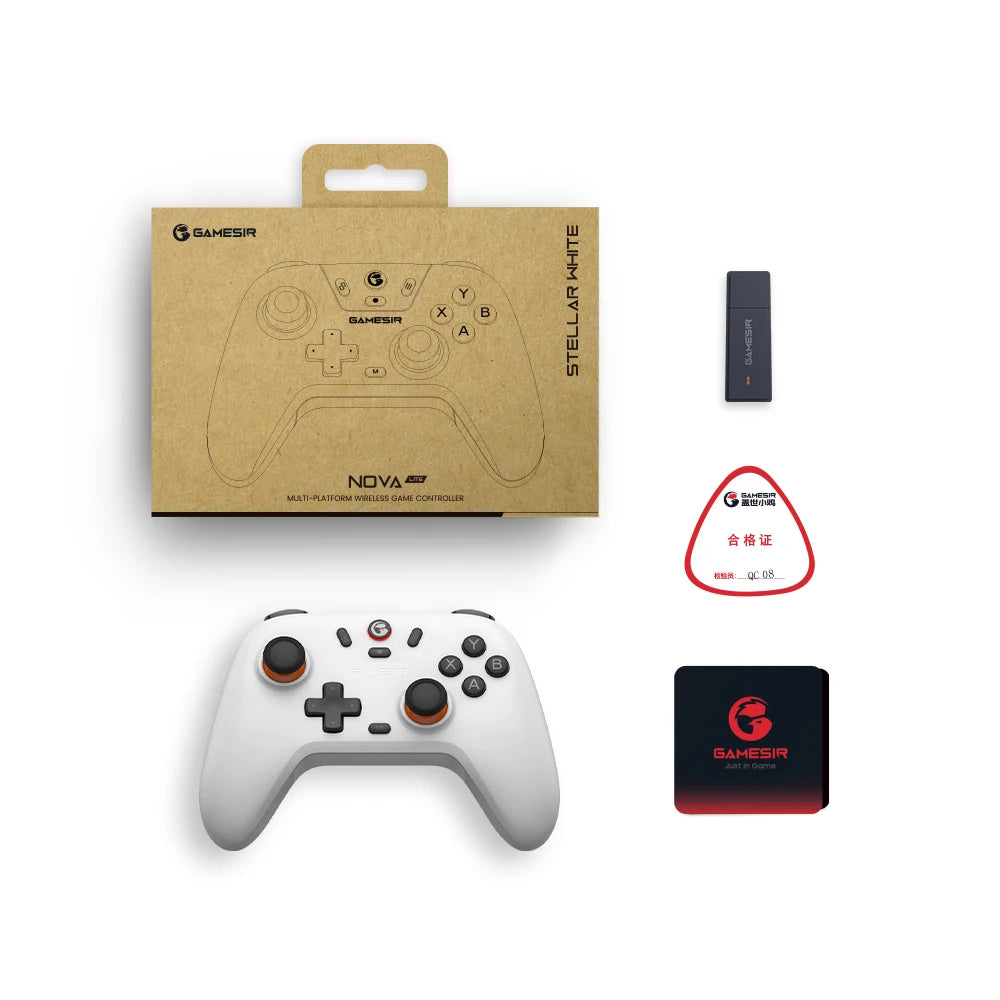 Controle Gamer GameSir Nova Lite Sem Fio – Bluetooth, Hall Effect | Switch, Android, iOS, PC e Steam