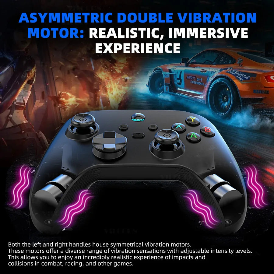 Controle Gamer VILCORN G6 Sem Fio Bluetooth – Joystick Hall Effect | iOS, Android, PC e Switch