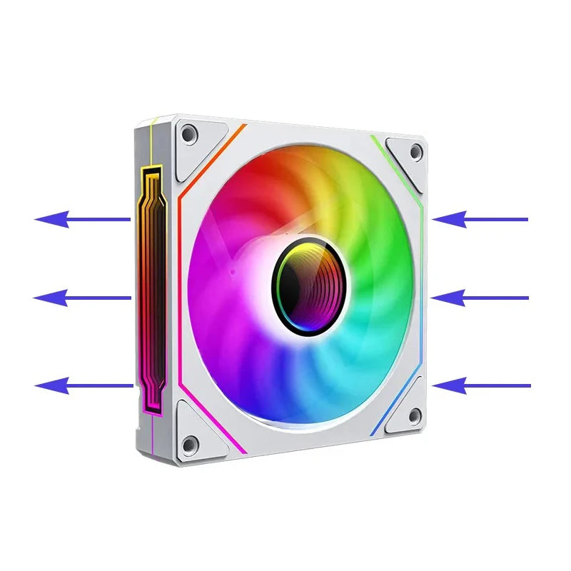 Cooler Fan PRISM 4 PRO ARGB 120mm para Gabinete – 4 Pinos PWM, Silencioso, Efeito Espelho