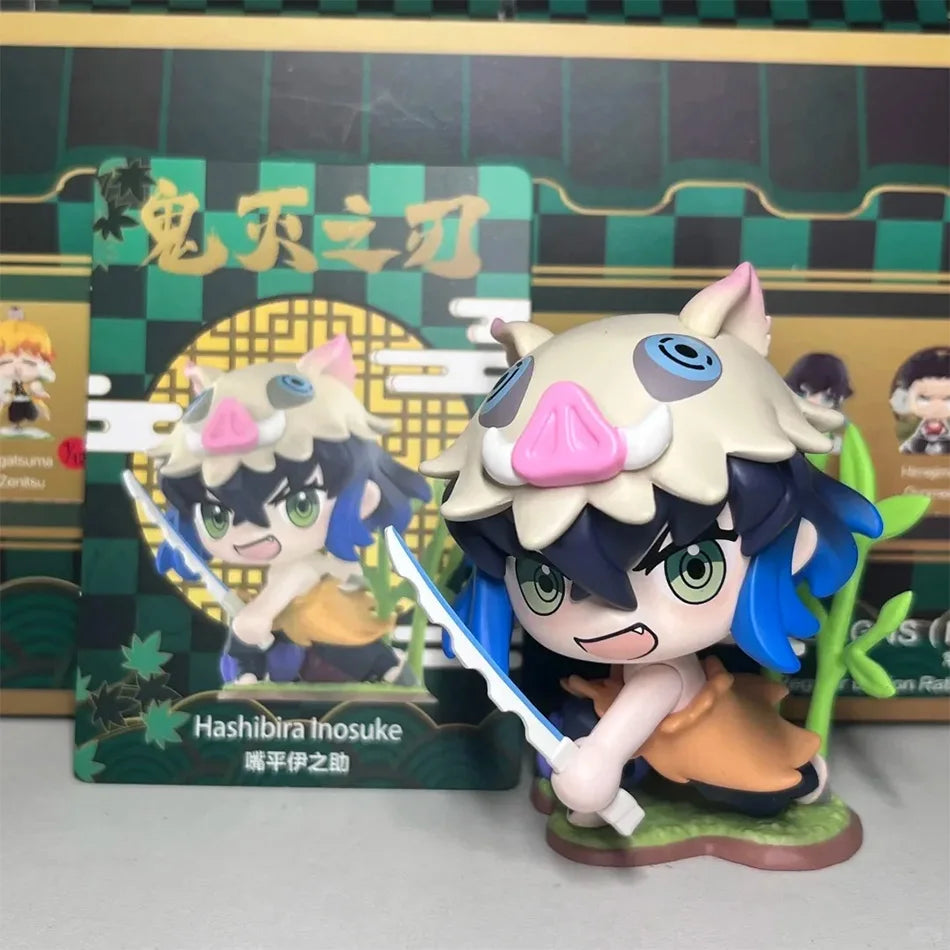 Kit 12 Bonecos Colecionáveis Demon Slayer Versão Q – PVC 6–9cm | Coleção Completa