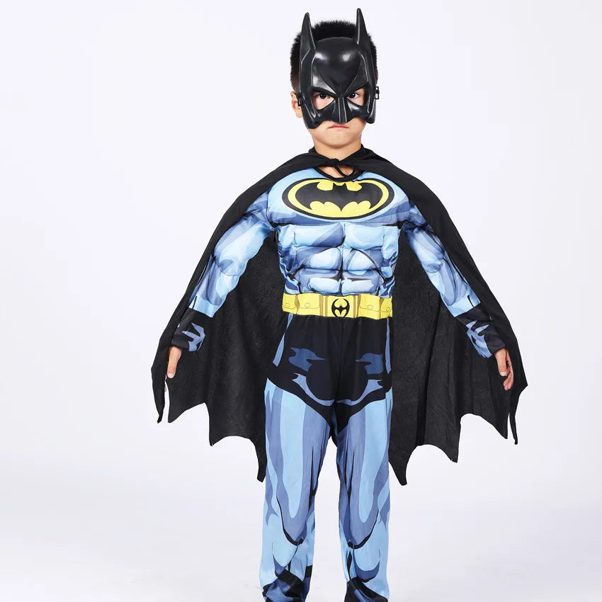 Fantasia Infantil Morcego Super-Herói – Macacão Halloween para Meninos