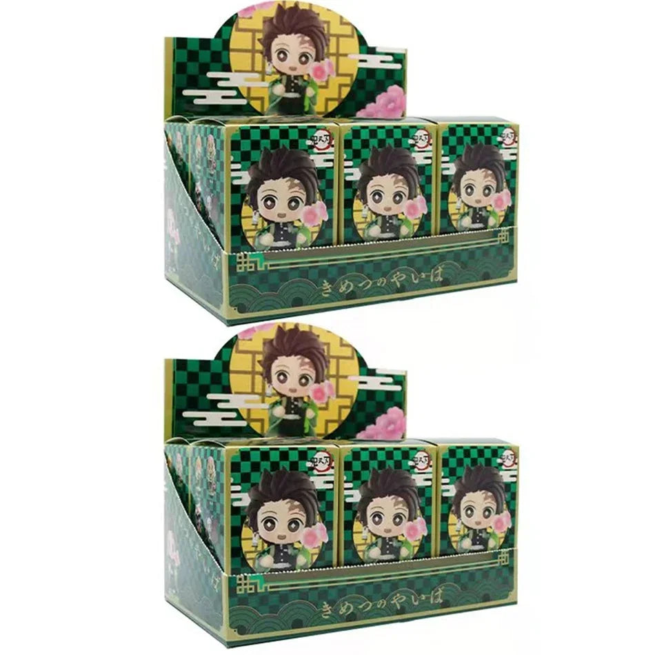 Kit 12 Bonecos Colecionáveis Demon Slayer Versão Q – PVC 6–9cm | Coleção Completa
