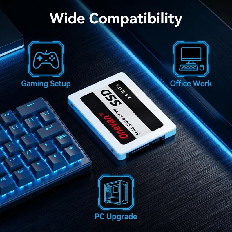 SSD e HD Interno 2.5" SATA para Notebook – 120GB 240GB 512GB 1TB 2TB
