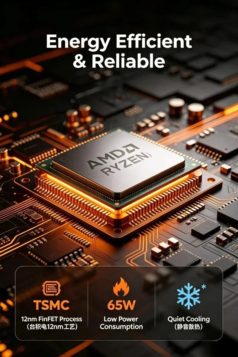 Processador AMD Ryzen 3 3200G – Vídeo Integrado Radeon Vega 8 | 4 Núcleos, Socket AM4, Desktop
