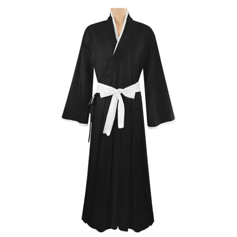 Fantasia Kurosaki Ichigo Cosplay – Bleach | Kimono Shinigami Mugetsu/Tensa Zangetsu
