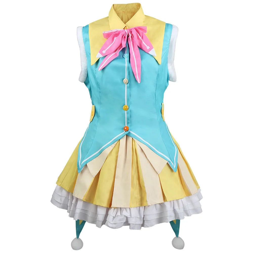 Fantasia Kusanagi Nene Cosplay – Project Sekai | Vestido Idol com Peruca 90cm