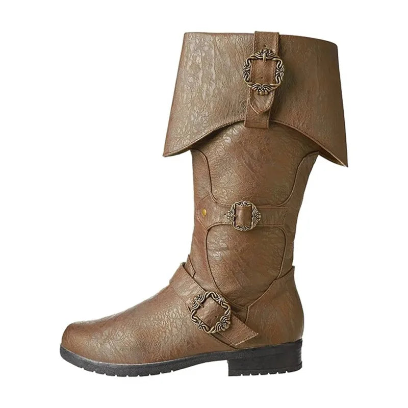Bota Medieval Pirata Cosplay – Steampunk Viking | Halloween e Carnaval para Homens e Mulheres