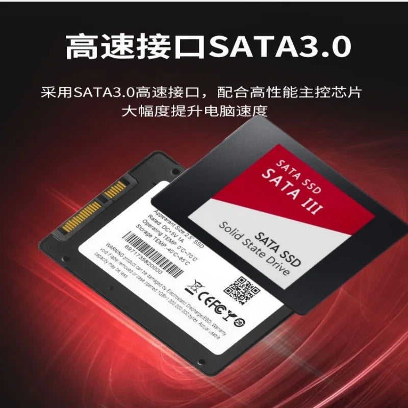 SSD Interno 2.5" SATA3 para Notebook e Desktop – 120GB 240GB 500GB