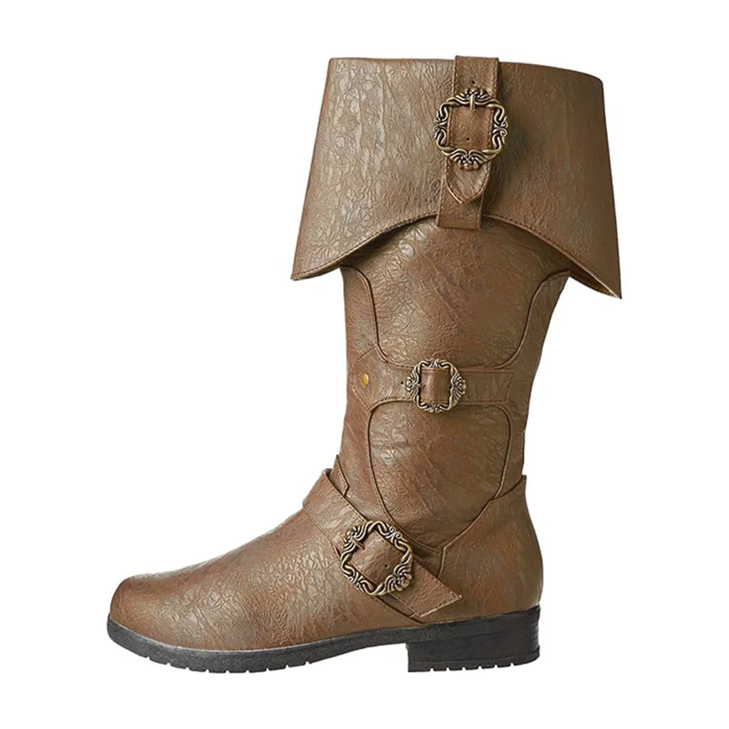 Bota Medieval Pirata Cosplay – Steampunk Viking | Halloween e Carnaval para Homens e Mulheres
