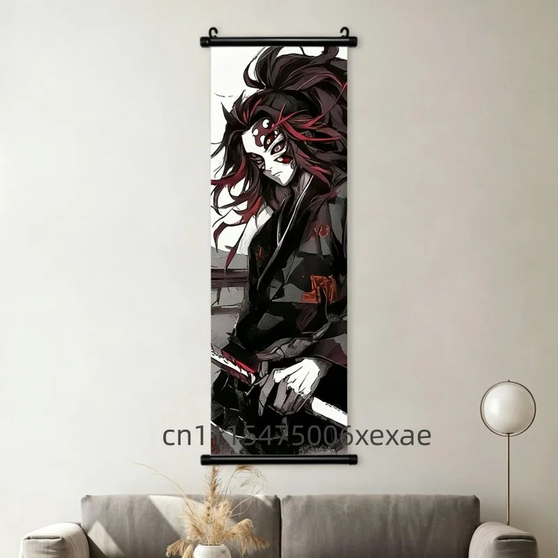 Demon Slayer – Pôster Canvas Scroll para Parede | Inosuke, Zenitsu, Nezuko e mais