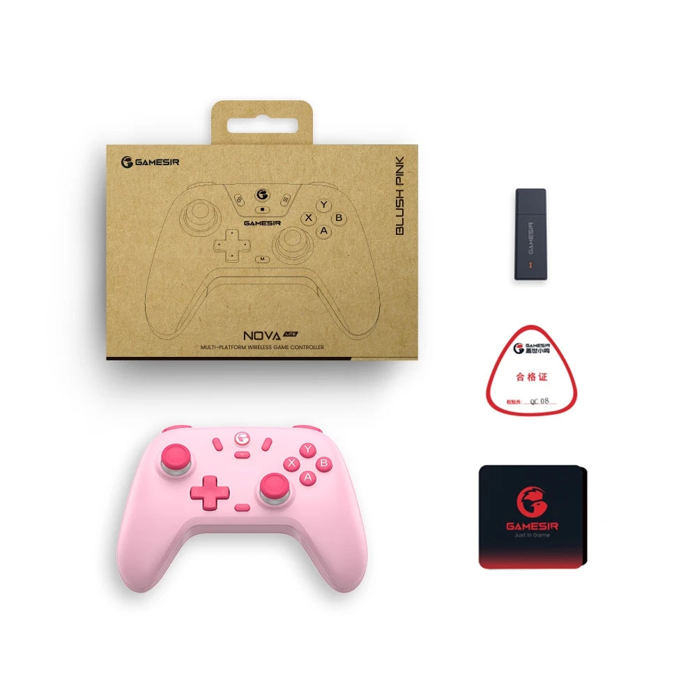 Controle Gamer GameSir Nova Lite Sem Fio – Bluetooth, Hall Effect | Switch, Android, iOS, PC e Steam