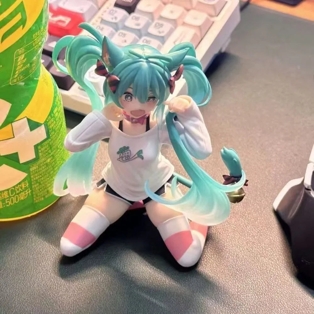 Boneco Colecionável Hatsune Miku Neko Ver. 11cm – PVC Kawaii para Mesa