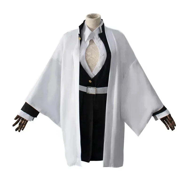 Fantasia Kanroji Mitsuri Cosplay Kit Tattoo – Demon Slayer | Kimono Haori com Peruca