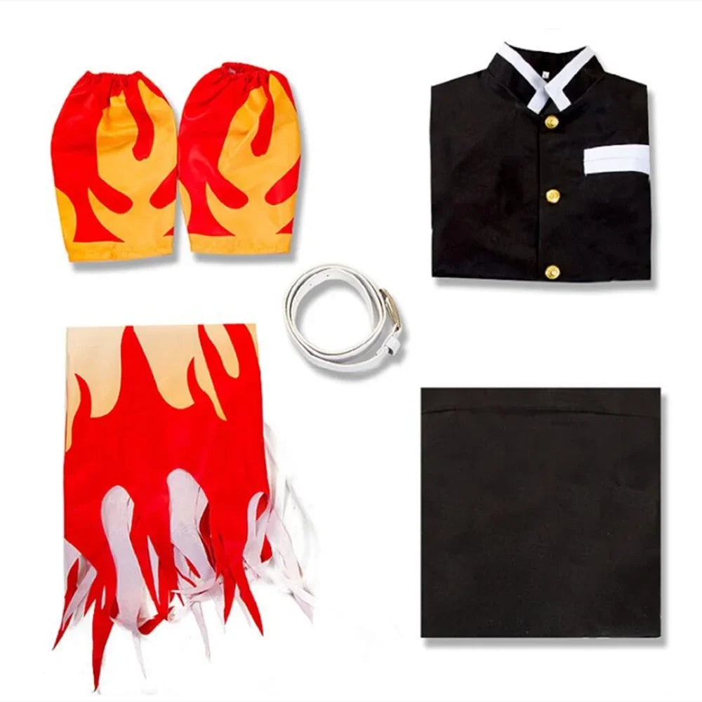 Fantasia Cosplay Rengoku Kyojuro – Demon Slayer / Kimetsu no Yaiba | Adulto e Infantil