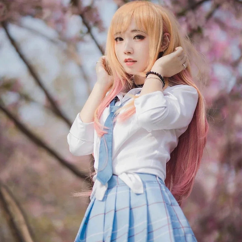Fantasia Kitagawa Marin Cosplay – Sono Bisque Doll | Uniforme Escolar com Peruca