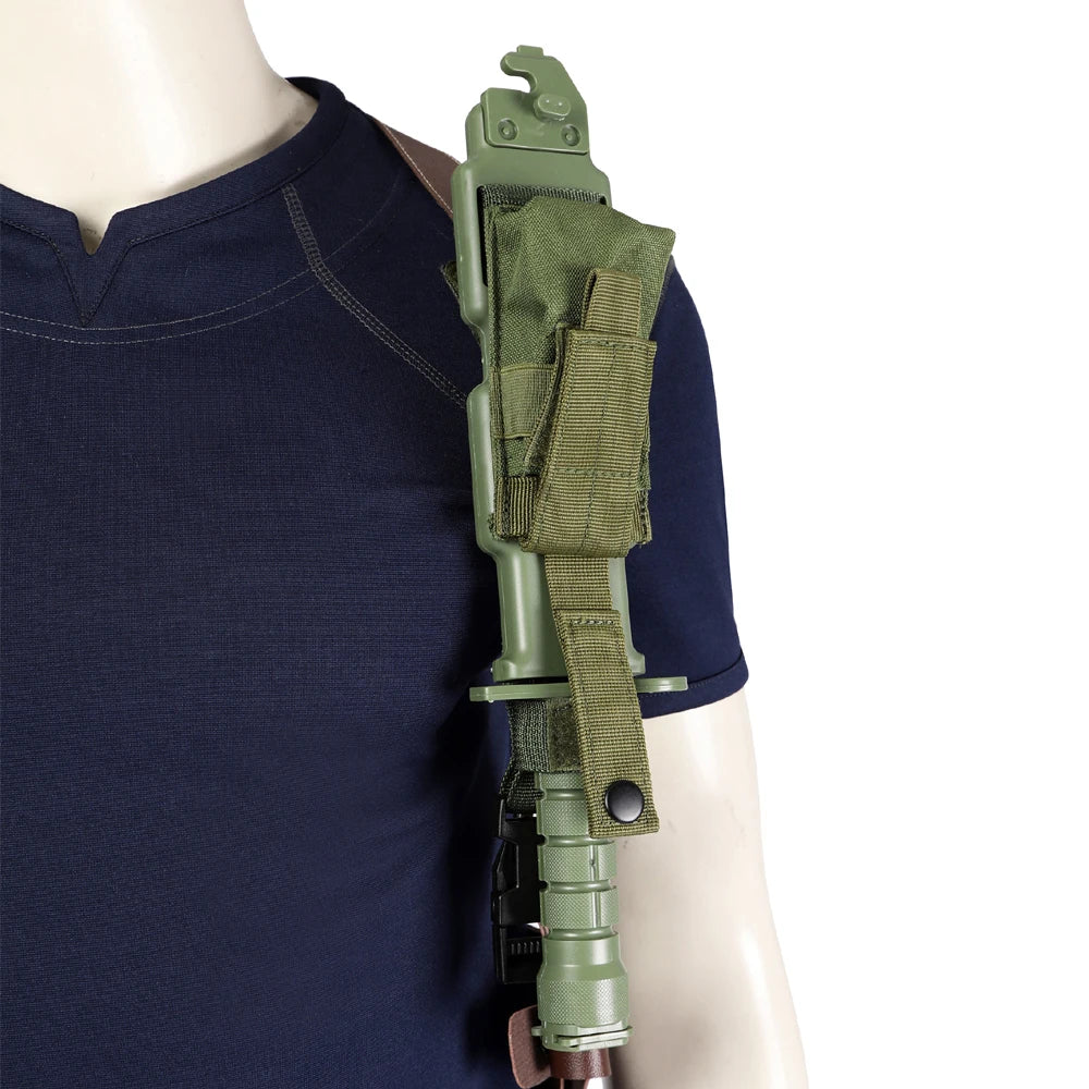 Acessórios Leon Kennedy Cosplay – Resident Evil | Colete Tático, Cinto e Coldres
