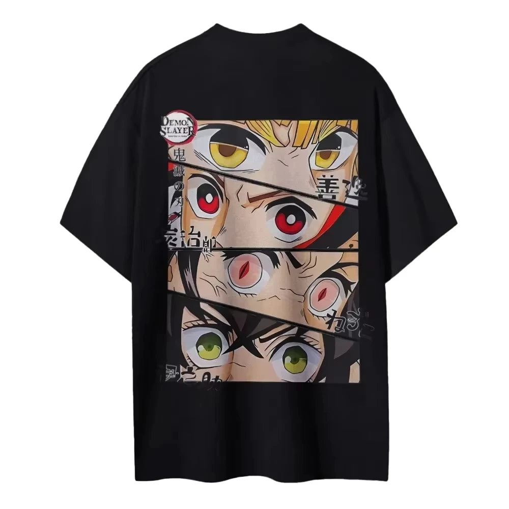 Camiseta Infantil Demon Slayer – Tanjiro Kamado | Manga Curta, Unissex, Tamanhos 100–160