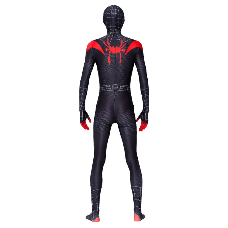 Fantasia Miles Morales Spider-Man – Across the Spider-Verse | Kit Completo Adulto e Infantil