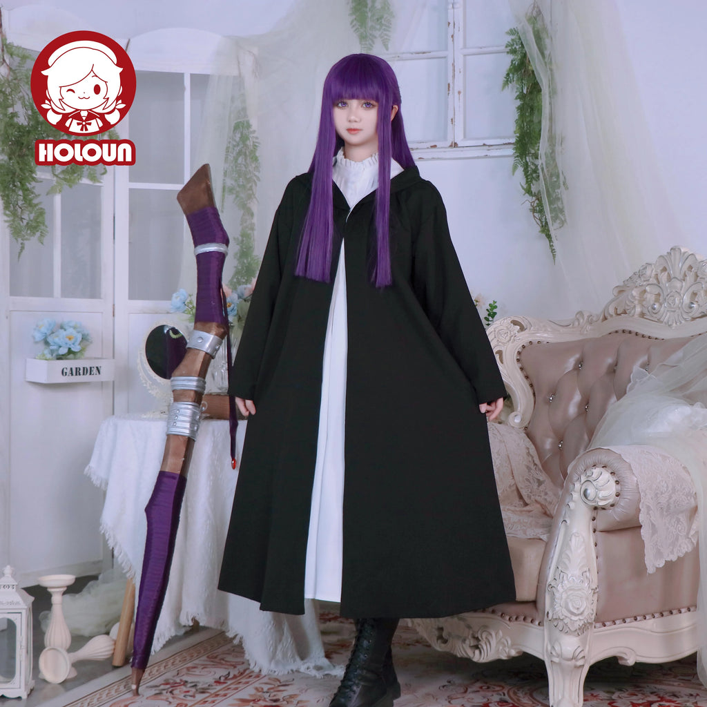 Fantasia Fern Cosplay – Frieren: Além da Jornada | Vestido, Capa e Peruca