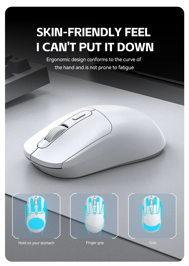 Mouse Gamer Sem Fio Warvank X8 – Bateria 500mAh, Recarga TYPE-C | Notebook e Desktop