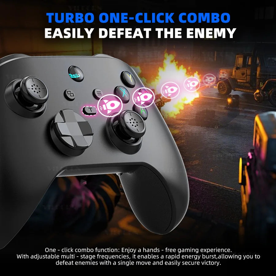 Controle Gamer VILCORN G6 Sem Fio Bluetooth – Joystick Hall Effect | iOS, Android, PC e Switch