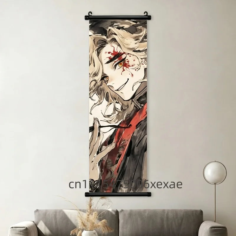 Demon Slayer – Pôster Canvas Scroll para Parede | Inosuke, Zenitsu, Nezuko e mais