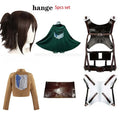 Fantasia Attack on Titan – Levi, Mikasa, Eren ou Hange | Kit Completo com Peruca