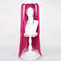 Peruca Cosplay Sintética Mira – 90cm Longa Vermelha Rosa | Resistente ao Calor