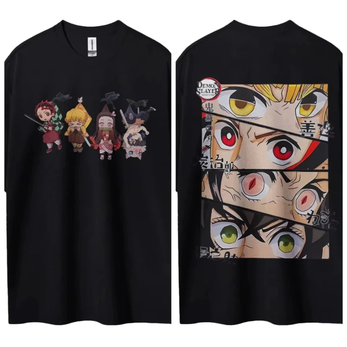Camiseta Infantil Demon Slayer – Tanjiro Kamado | Manga Curta, Unissex, Tamanhos 100–160