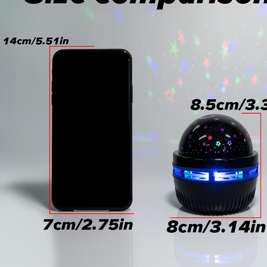 Led céu estrelado luzes da noite usb lâmpada do projetor bola mágica lua estrela